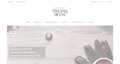 Desktop Screenshot of dreamsofeva.com
